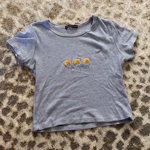 Blue flower Brandy Melville shirt